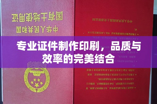 益阳专业证件制作印刷，品质与效率的完美结合