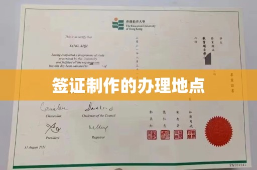 益阳签证制作的办理地点