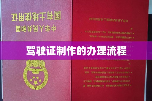 益阳驾驶证制作的办理流程