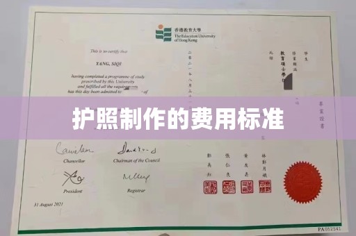 益阳护照制作的费用标准