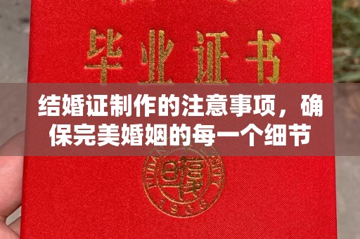 益阳结婚证制作的注意事项，确保完美婚姻的每一个细节