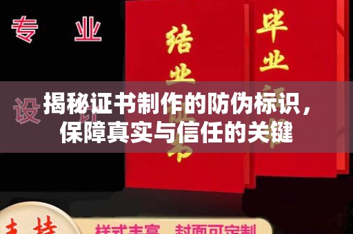 益阳揭秘证书制作的防伪标识，保障真实与信任的关键