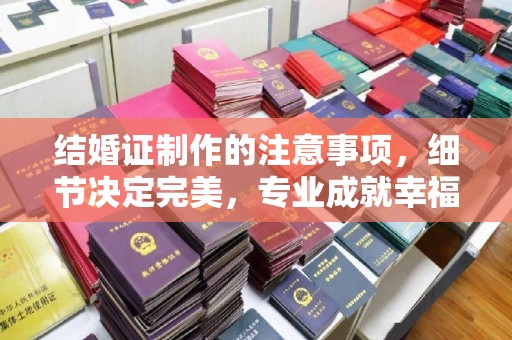 益阳结婚证制作的注意事项，细节决定完美，专业成就幸福