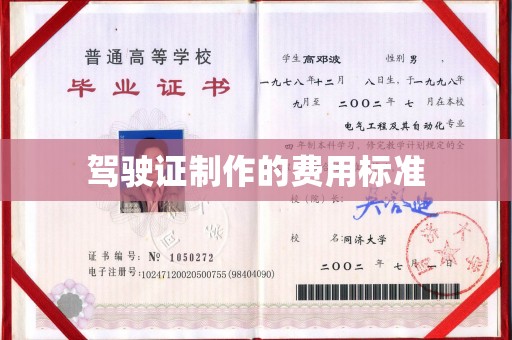 益阳驾驶证制作的费用标准