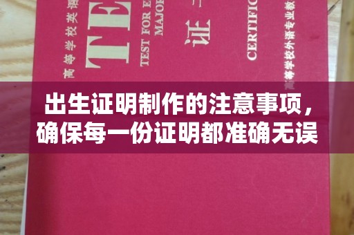 益阳出生证明制作的注意事项，确保每一份证明都准确无误