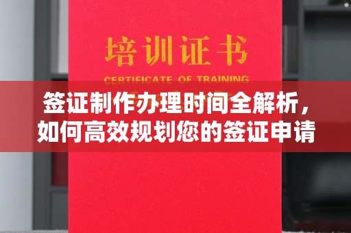 益阳签证制作办理时间全解析，如何高效规划您的签证申请流程